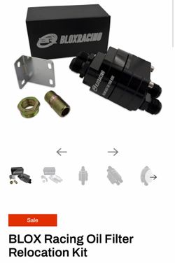 Blox racing oil filter relocation kit