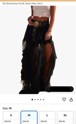 Boho sheer maxi skirt