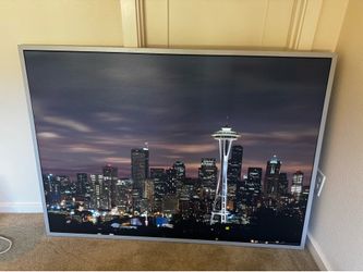 IKEA Seattle Skyline Framed Print-55”x 33.75”