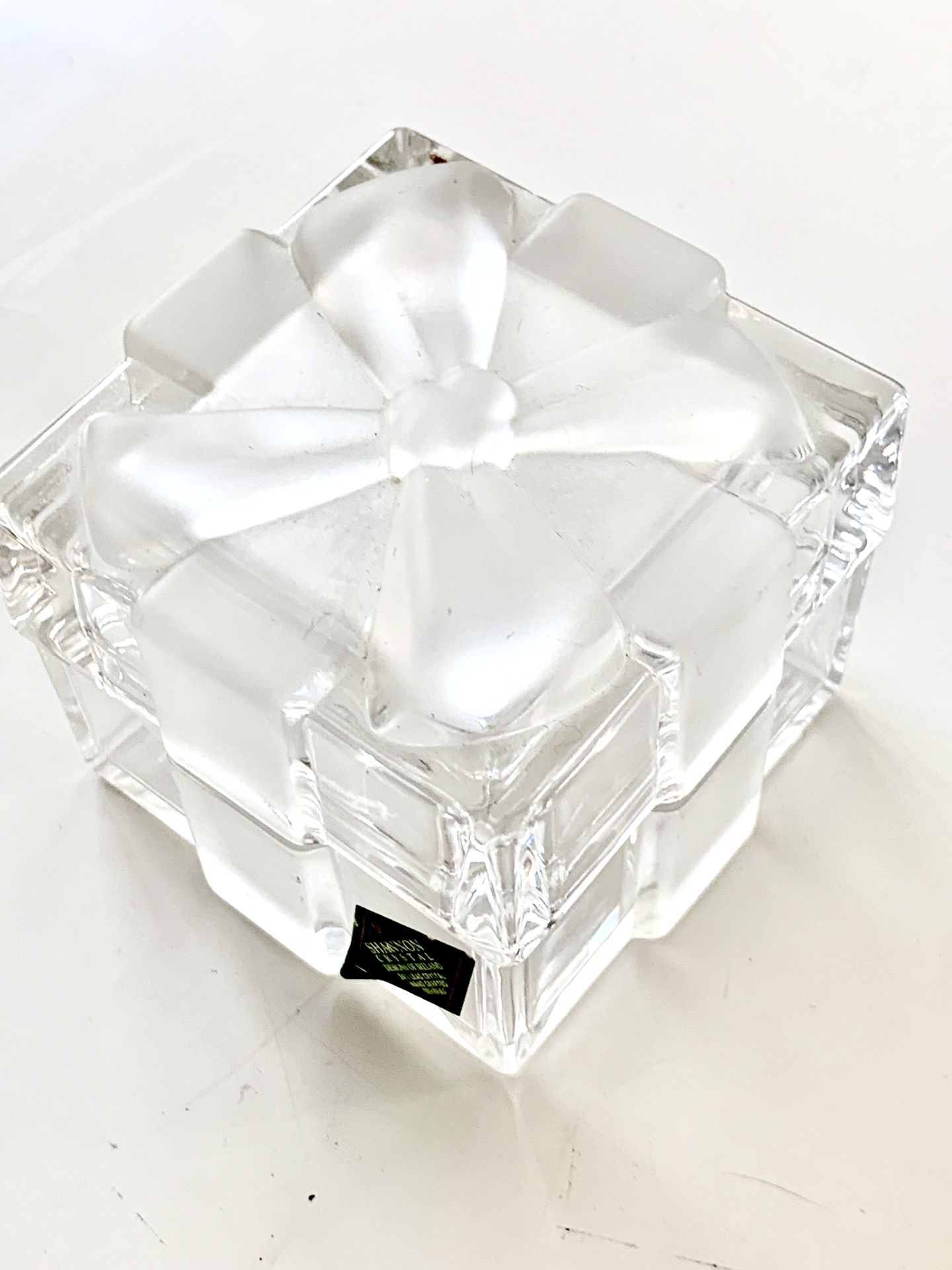 Shannon Ring Box Czech Crystal Gift Trinket or Display Flawless
