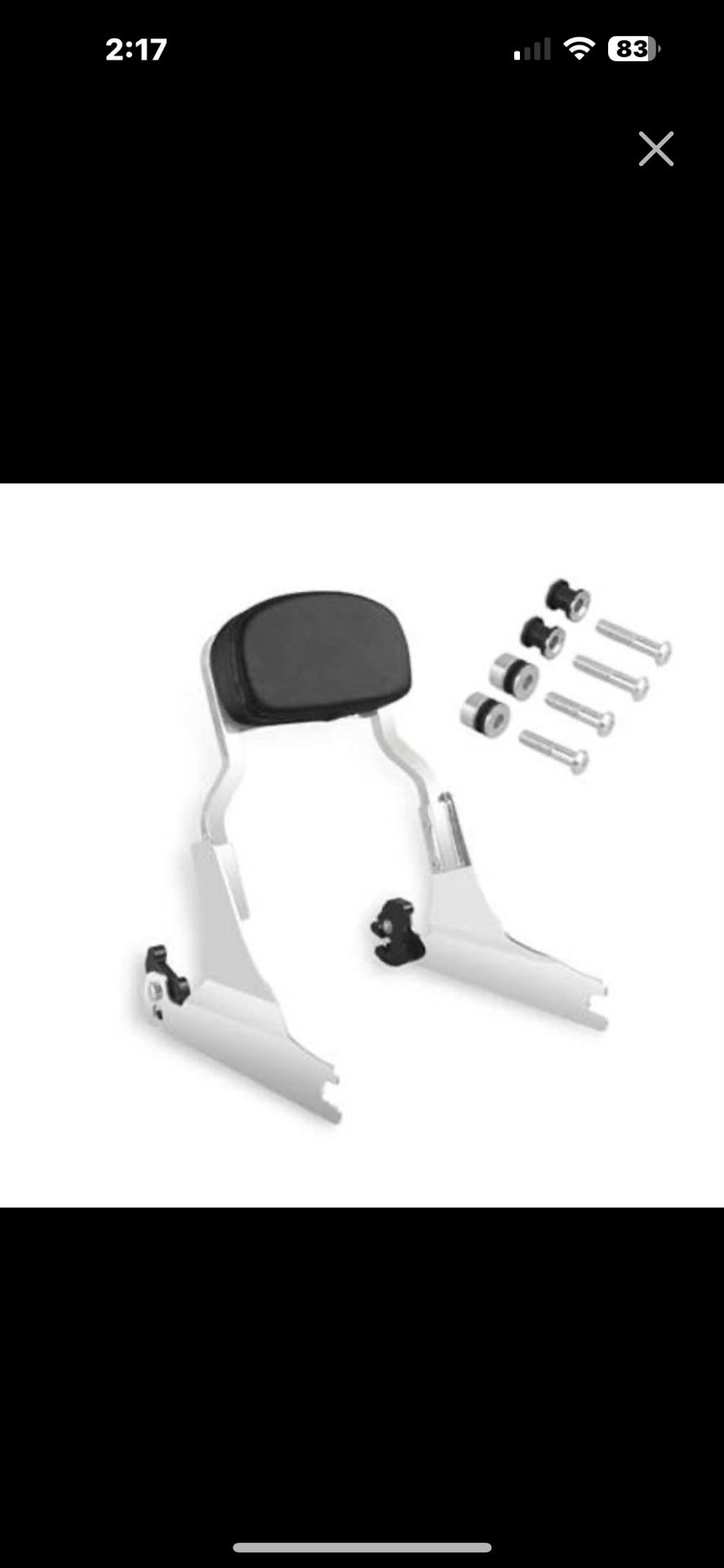 Harvards Chrome Chop Detachable Sissybar Backrest Fits for Harley FATBOY FLSTF 00-06 FLSTN 05-17 Deluxe/SPRINGER FLSTF, Heritage 06, Chrome