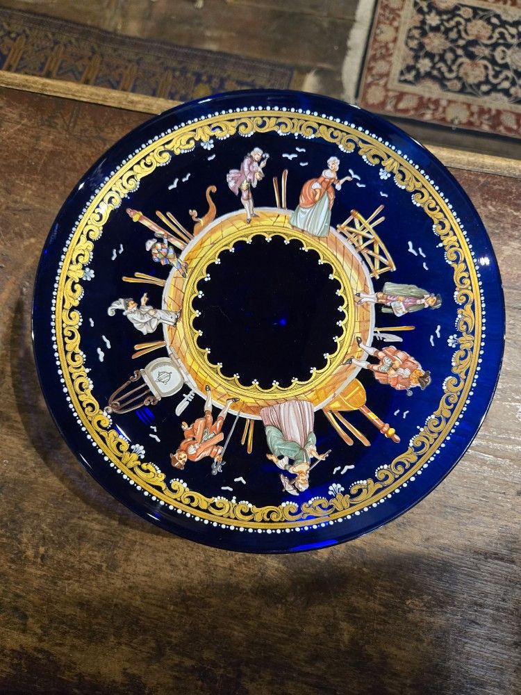 Antique Murano "Carnival " 10" Plate