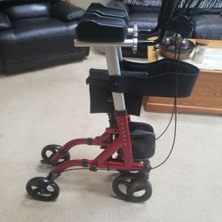 Upright Rollator Walker Foldable with Seat And Storage