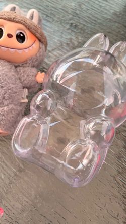 New Labubu sitting clear protective case
