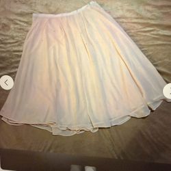 Pink Chiffon Skirt