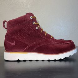 Rare Nike ACG Kingman Suede Boots Men's Sz 11 Red Burgandy
