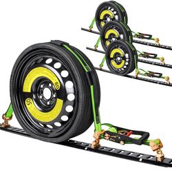 4 Pack E Track Tire Straps 2inch By 10 Foot