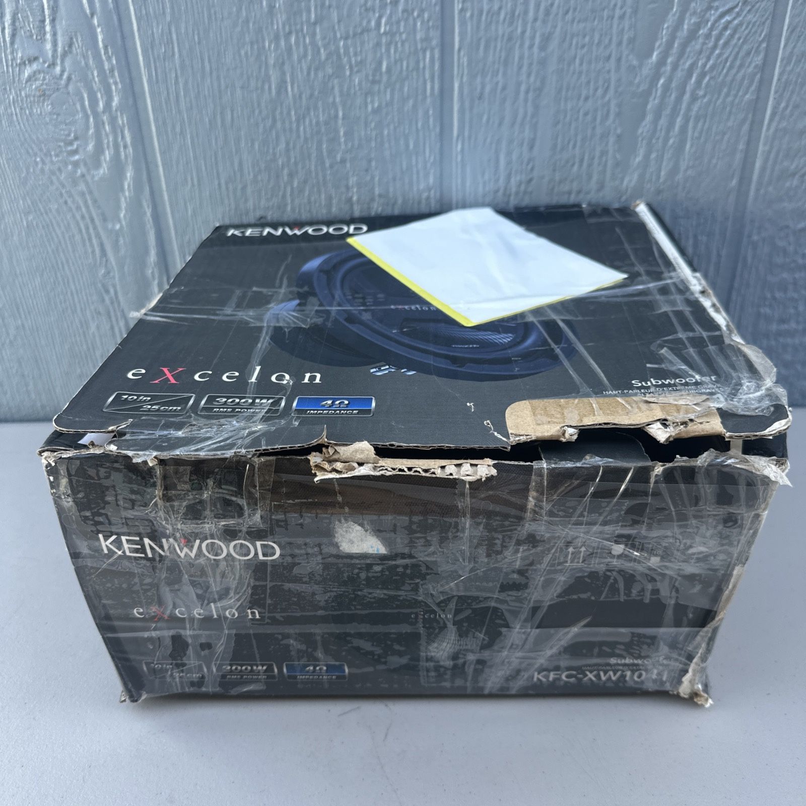 Open Box Kenwood KFC-XW1041 10" 4 Ohm Single Voice Coil Subwoofer 300W RMS