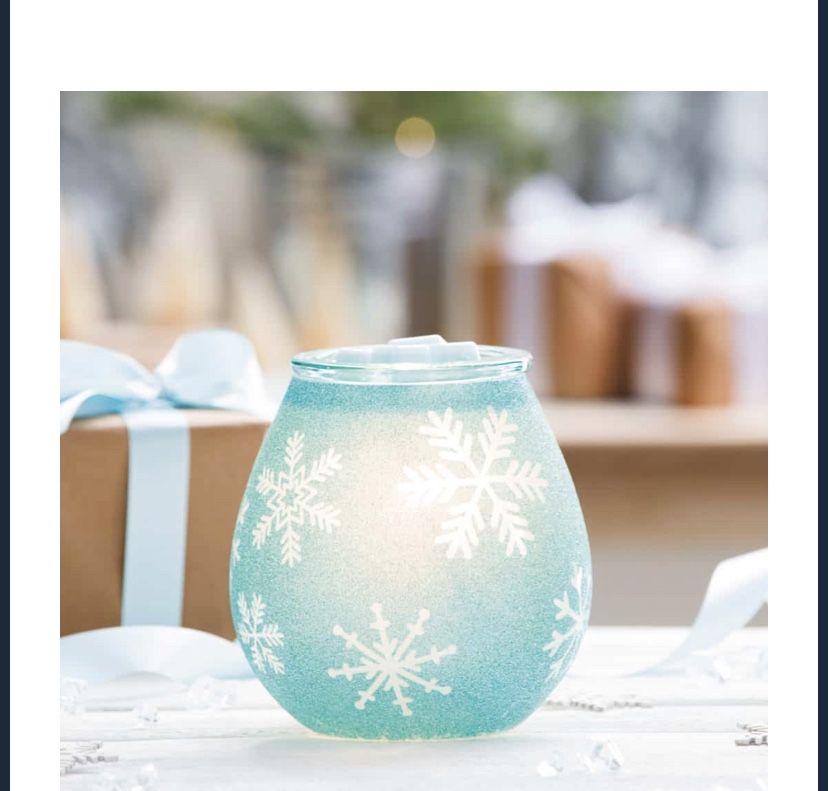 SCENTSY CRYSTALLIZE BLUE WARMER 