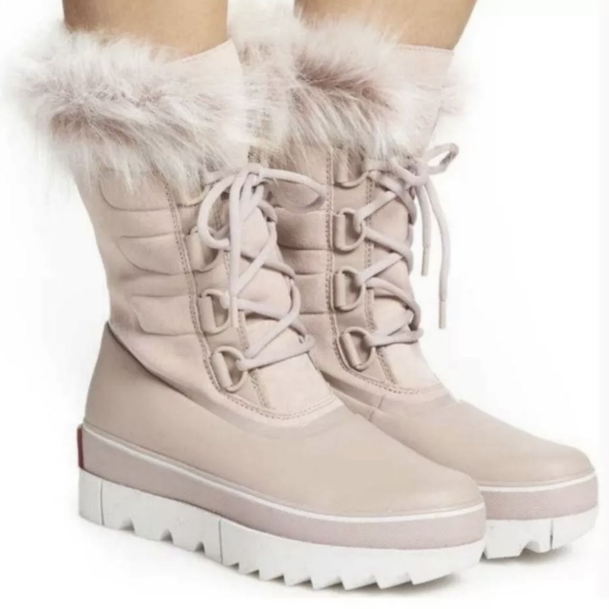 Sorel snow Boot Joan Of Arctic Next Faux Fur Waterproof Mauve Pink   New without box 6.5 7.5 9 9.5 10