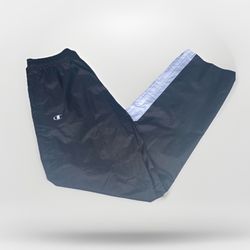 Womens Vintage Classic Champion Windbreaker Athletic Tracksuit Pants Sportswear Size Medium