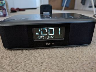 IHome Alarm Clock Docking Speaker For iPod , Model iD95