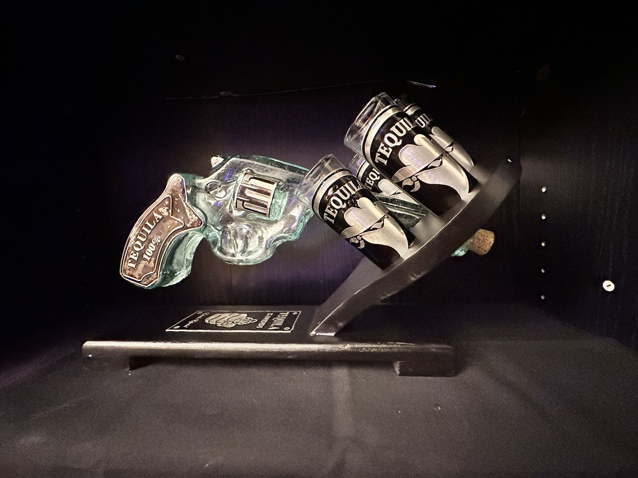 Glass Bottle Gun Revolver