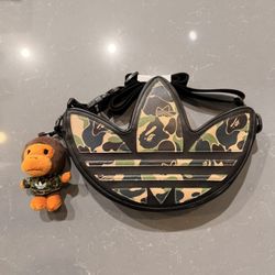 Adidas Bape Side Bag Milo Trefoil 