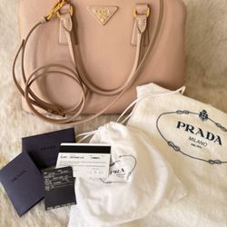 PRADA satchel Saffiano Lux 