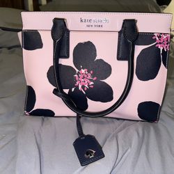 Kate Spade Baby Pink Floral Handbag + Matching Wallet – Elegant Set 🌸👜