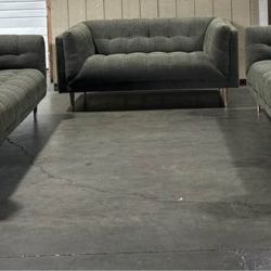 Isla Fabric Sofa Collection – 3 Piece Set Available