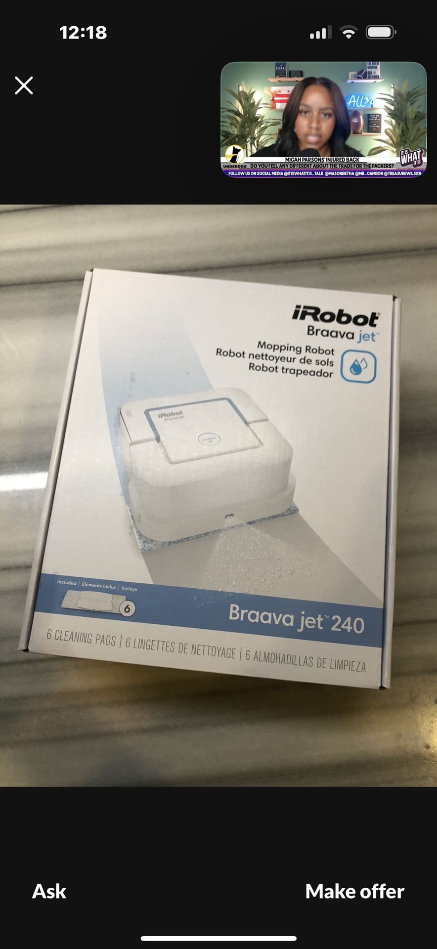 iRobot Floor Tile Carpet Cleaner
