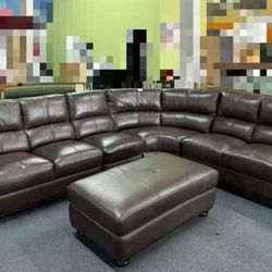 Real leather sofa，$1550