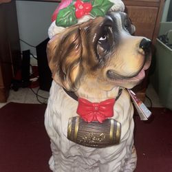 St Bernard Christmas Dog Brand New