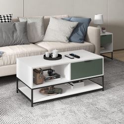 Tv console and coffee table set