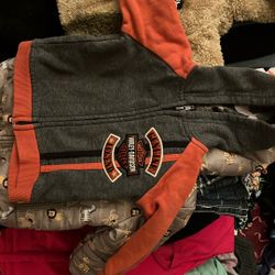 Harley Davidson 3/6 Zip Up Hoodie 