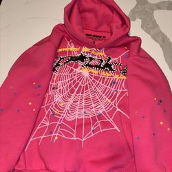 Pink Spider Unisex Hoodie 