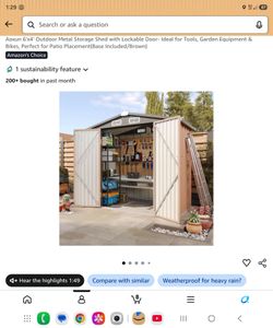 6'x4' metal shed new in box