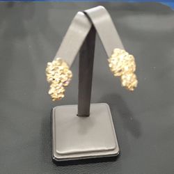 PEANUT🥜 GOLD NUGGET EARRINGS10