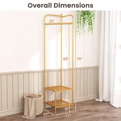 Gold Corner Coat Rack - BRAND NEW