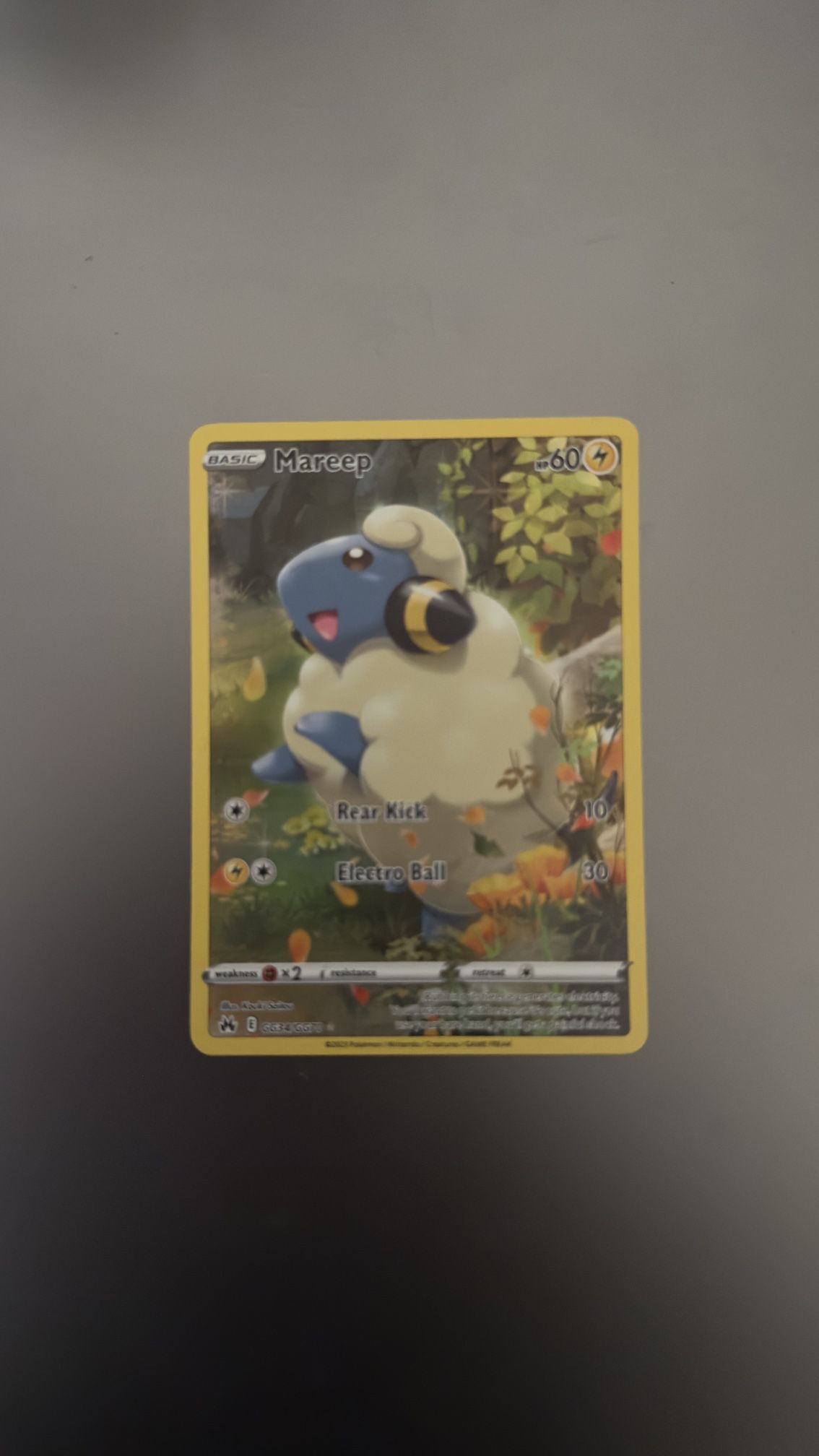 Mareep Pokemon Card Crown zenith 