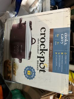 6 qt Crock pot cook and carry
