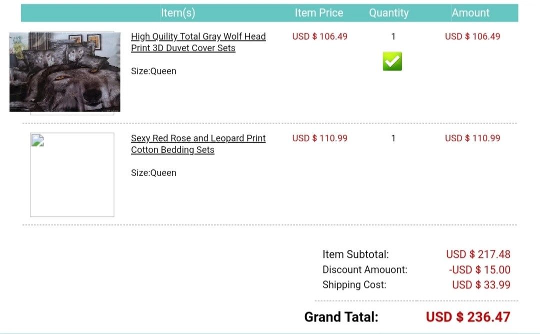Bedding Set, Queen