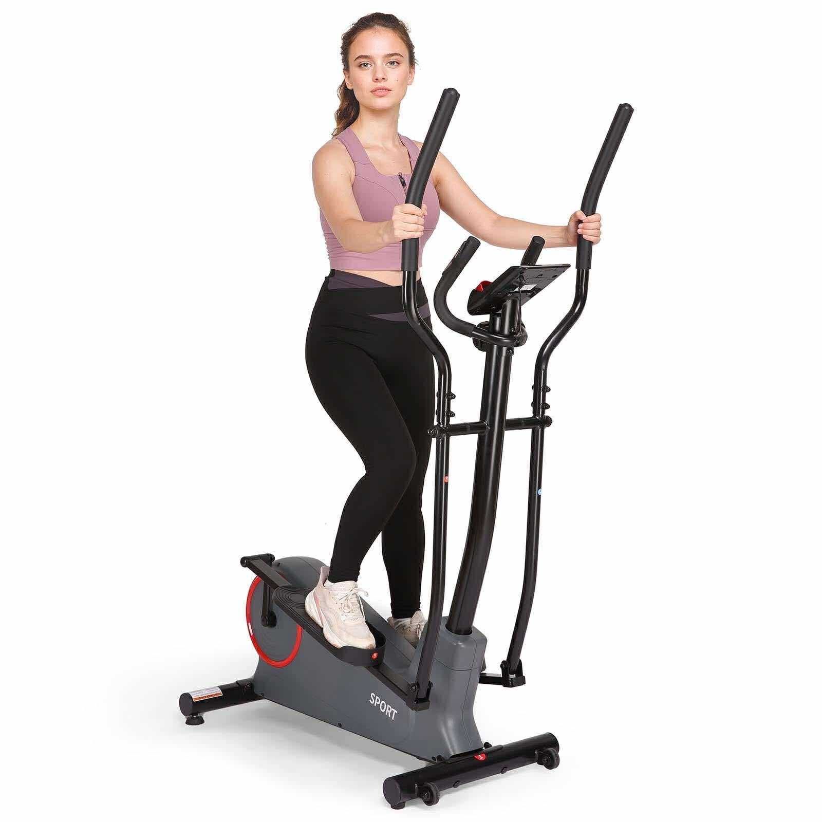 Elliptical Machine with 8 Resistance Levels 2 Handle Modes Elliptical for Home Fitness Beginners Lose Weight（new in box)
