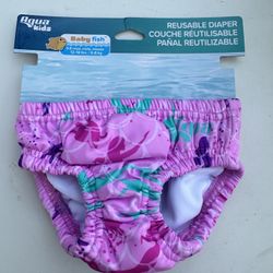 Aqua-Leisure Kids' SplashGuard Mermaid Reusable Swim Diaper