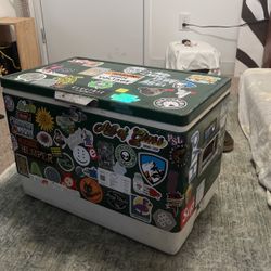 Vintage Coleman Cooler With Festival Love!