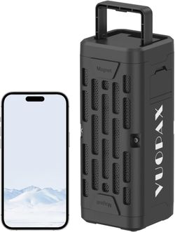 NEW Black Bluetooth Speaker w/ Magnetic Mount, IPX7 Waterproof, BT 6.0