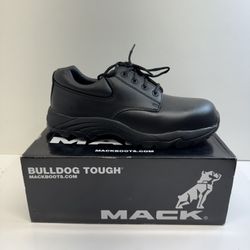 New!! MACK BOOTS MACK BOSS LACE-UP SAFETY (STEEL TOE) SHOES Size 10 And 10.5 