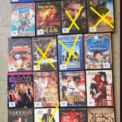 DVD Movies $1 Each
