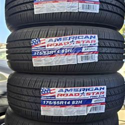 175/65R14 Set Of 4 American New Tires 