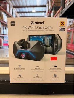 Atomi 4K WiFi Dash Cam Brand New In Box