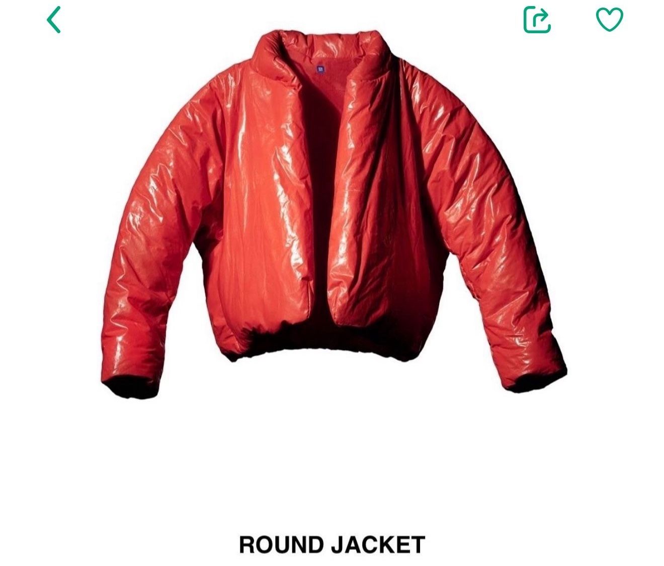 Brand New Red YZY XL Gap Puffer Jacket 
