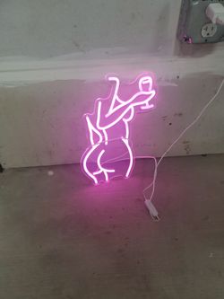 Neon sign.