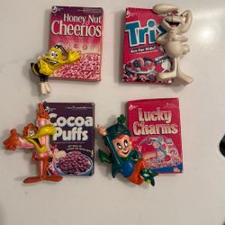 3D Cereal Fridge Magnets Vintage Cheerios Trix Lucky Charms Cocoa Puffs