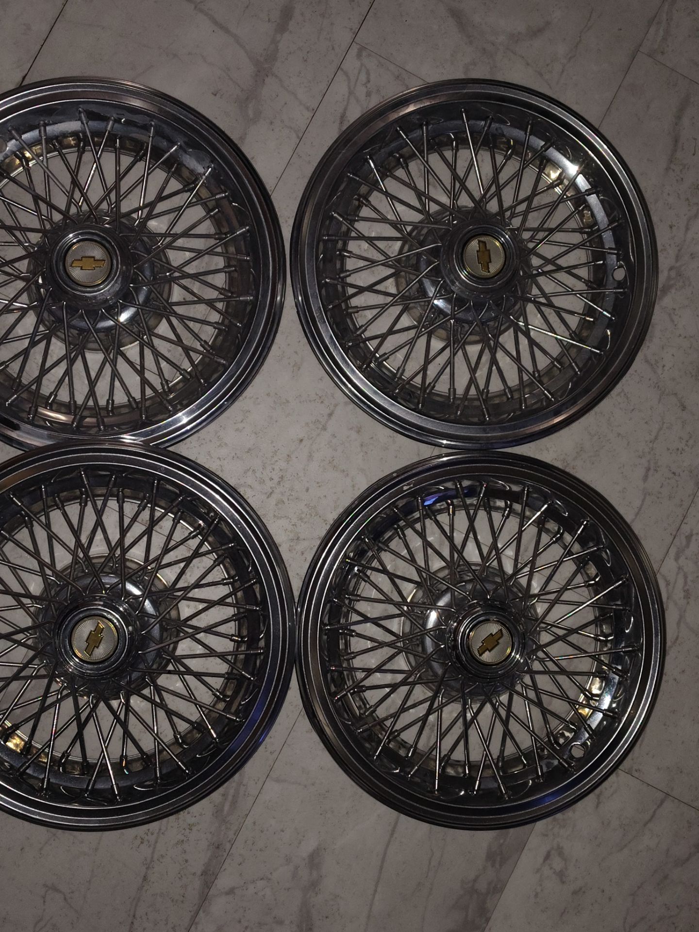 15in Chevy hubcaps
