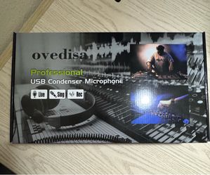 Professional USB Condenser Microphone - Black
