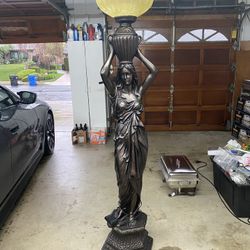 Art Nouveau torchiere floor lamp