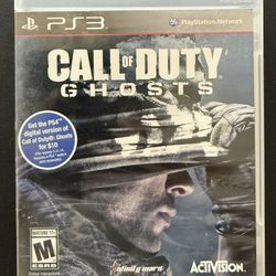 Video Game Call Of Duty Ghost PS3