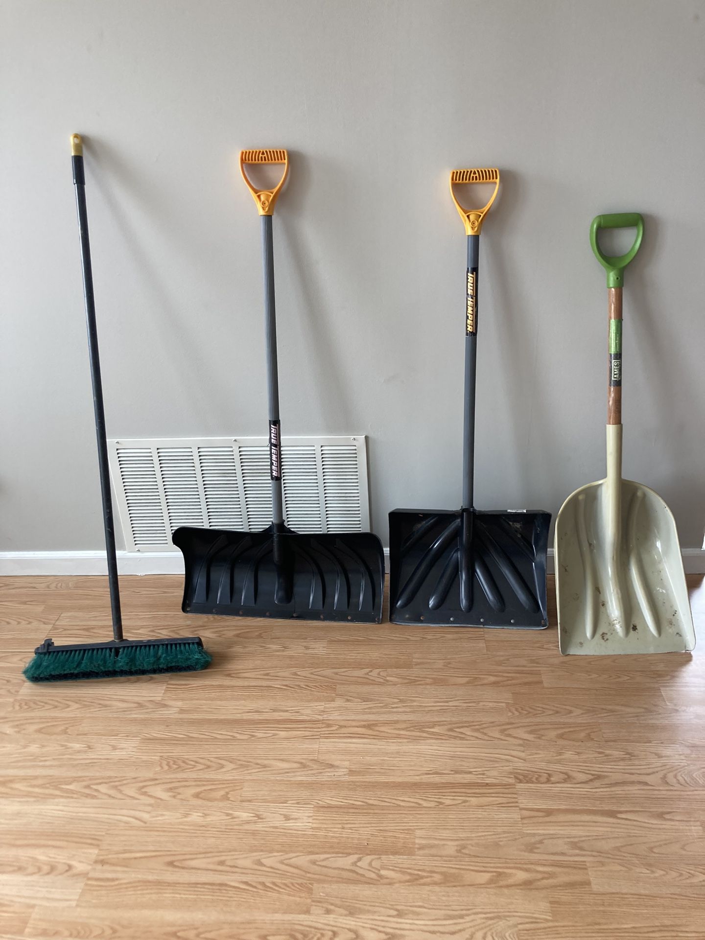 Shovels & broom
