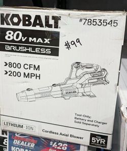 Kobalt 80V Cordless Axial Blower